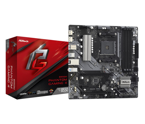 ASROCK Płyta główna Asrock B550M PHANTOM GAMING 4 - 667691 - zdjęcie